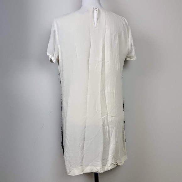 FRENCH CONNECTION Tunic Top Black Lace Textured, 8 - Picture 2 of 8